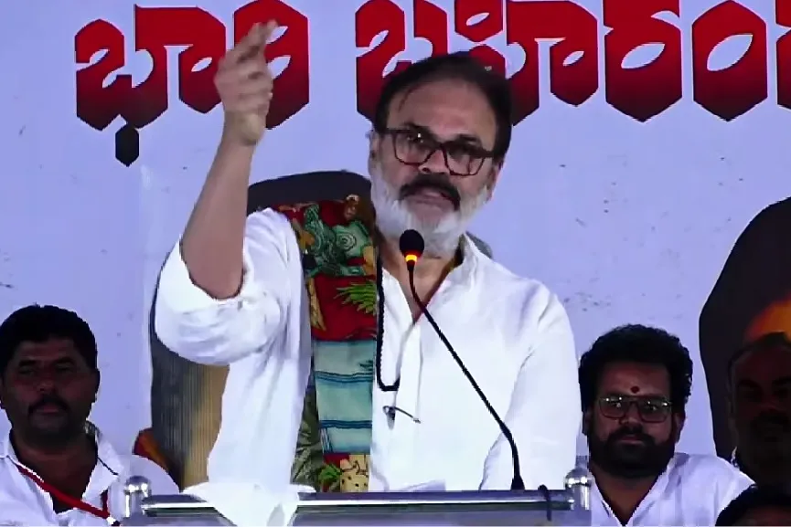 Nagababu Targets Peddireddy, Jagan, and YSRCP in Punganur Rally