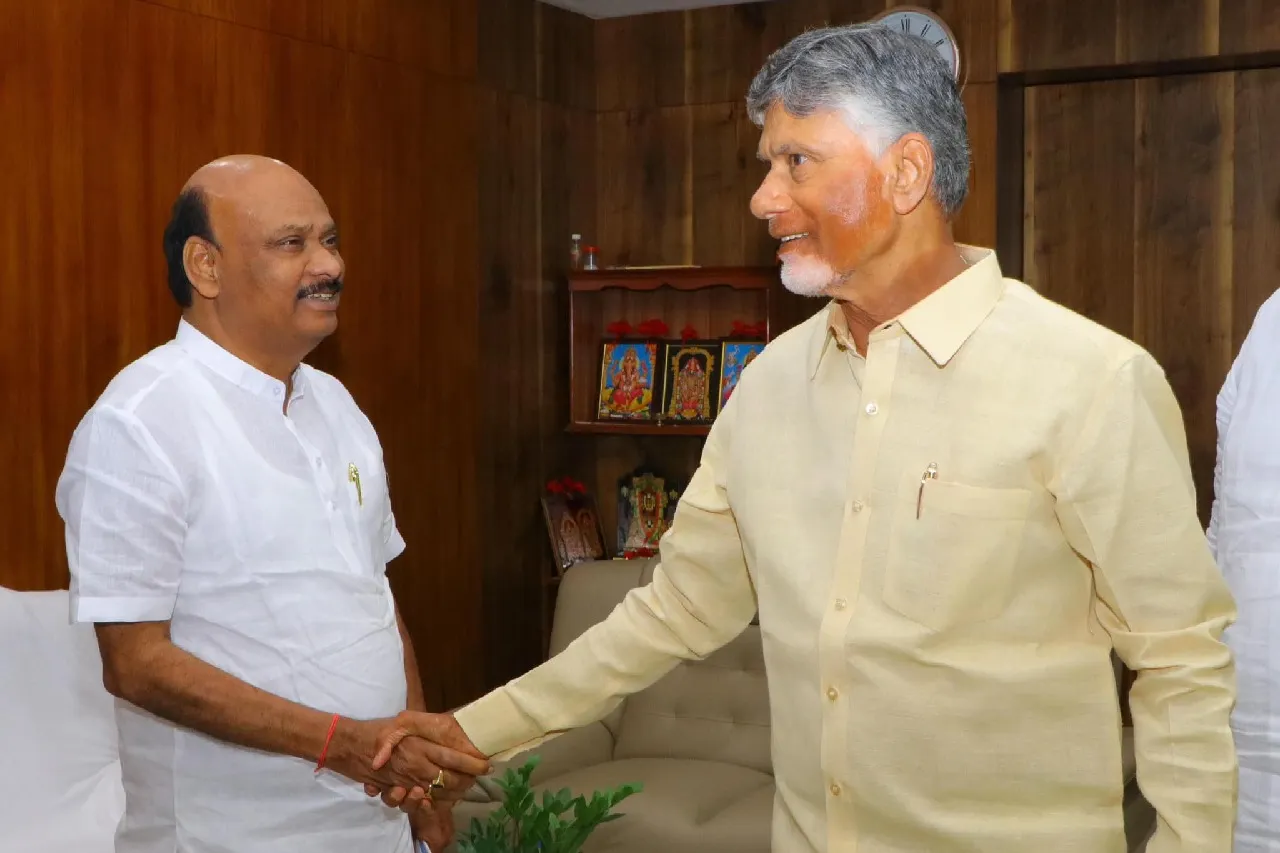 Chandrababu Naidu Upholds Protocol, Personally Visits Speaker