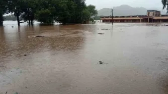 Godavari River level rises at Bhadrachalam in Telangana after heavy rain