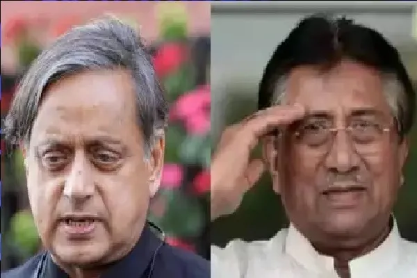 backlash over Shashi Tharoors tweet on Musharraf