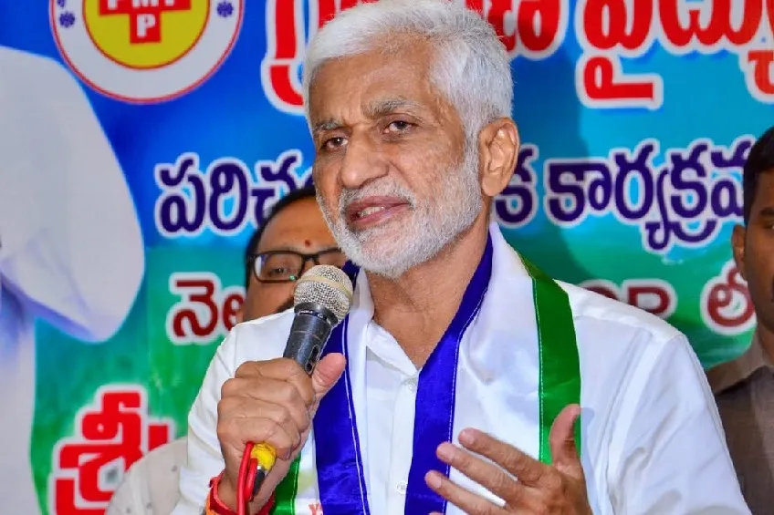 Vijayasaireddy asks who is behind stone attack on Jagan