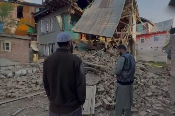 Indian Army Demolishes Terrorist Adil Sheikhs House