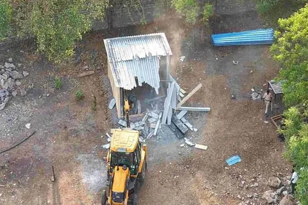 HYDRA Demolishes Illegal Structures in Gajularamaram