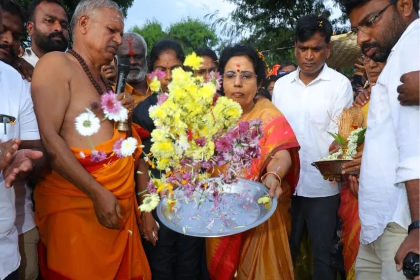 Nara Bhuvaneshwari on Chandra Babus Kuppam Development