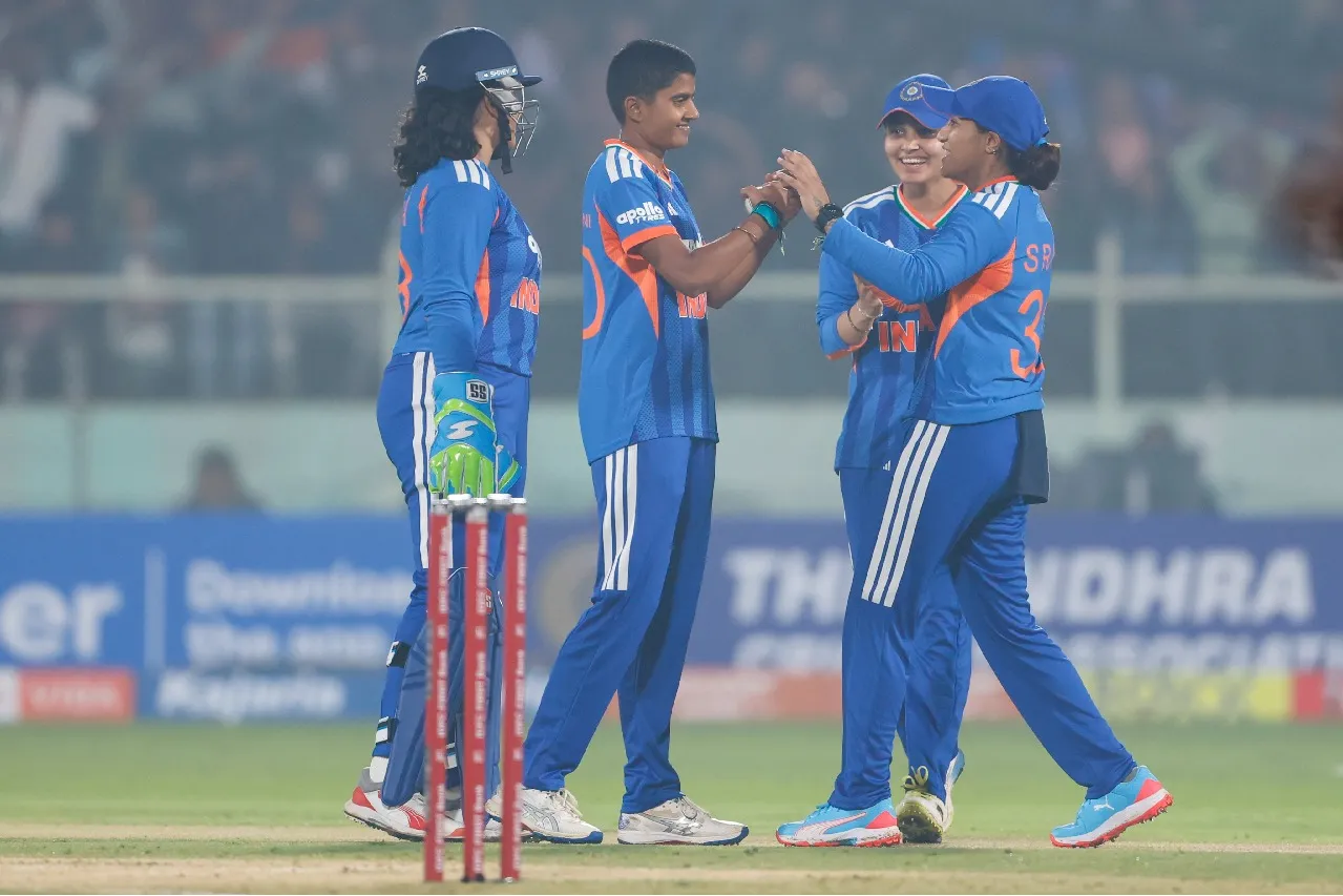 Sri Charani and Vaishnavi Spin Magic Restricts Sri Lanka in Visakhapatnam