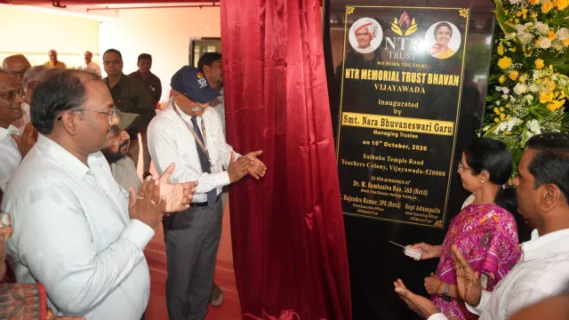 Nara Bhuvaneshwari receives praise from Chandrababu Naidu for NTR Trust services